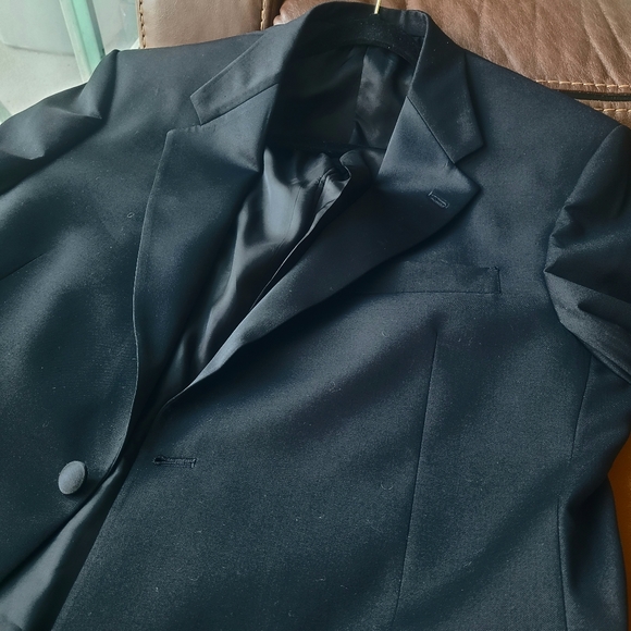 Hart Schaffner Marx Nordstrom Two Piece Black Suit Set - Picture 2 of 10